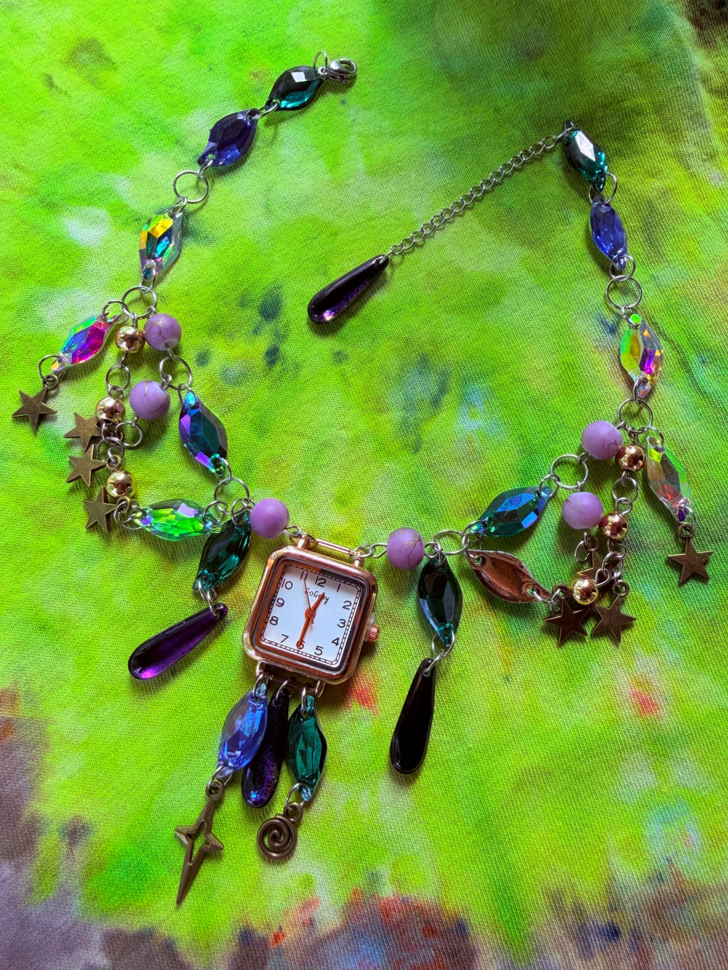 Time Wizard - Resin Crystal Charm Choker