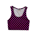 EOS SALE - Pink Polka cropped tank