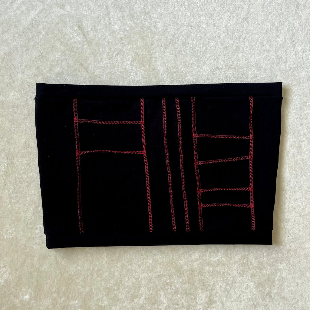 Red Thread Patchwork Tube Top XL/XXL