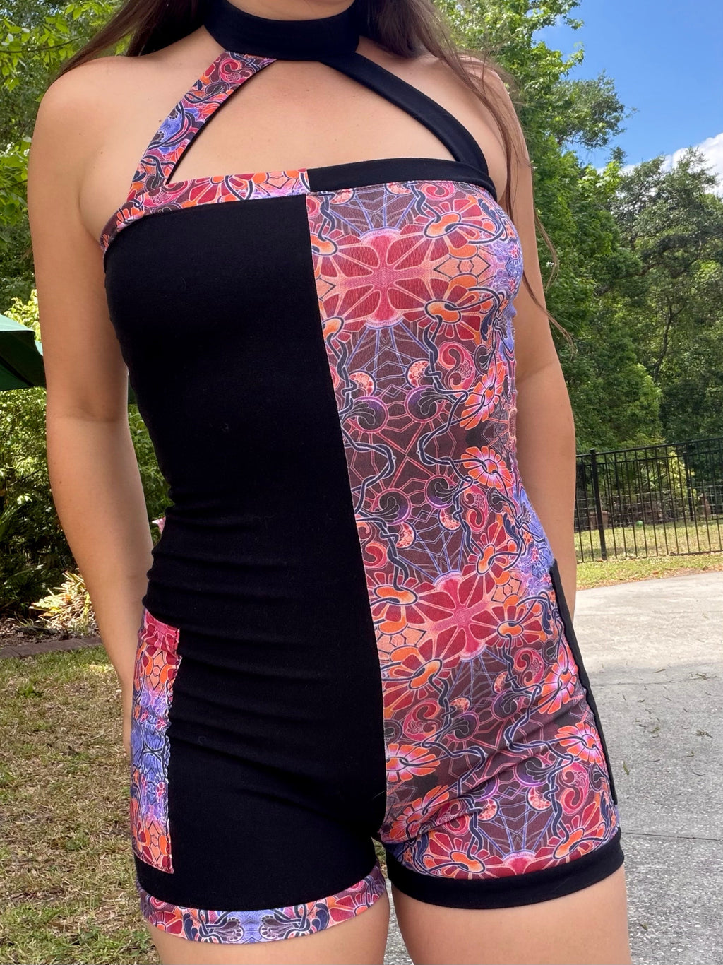 Choker Romper w/ Pockets 𖤓 M/L