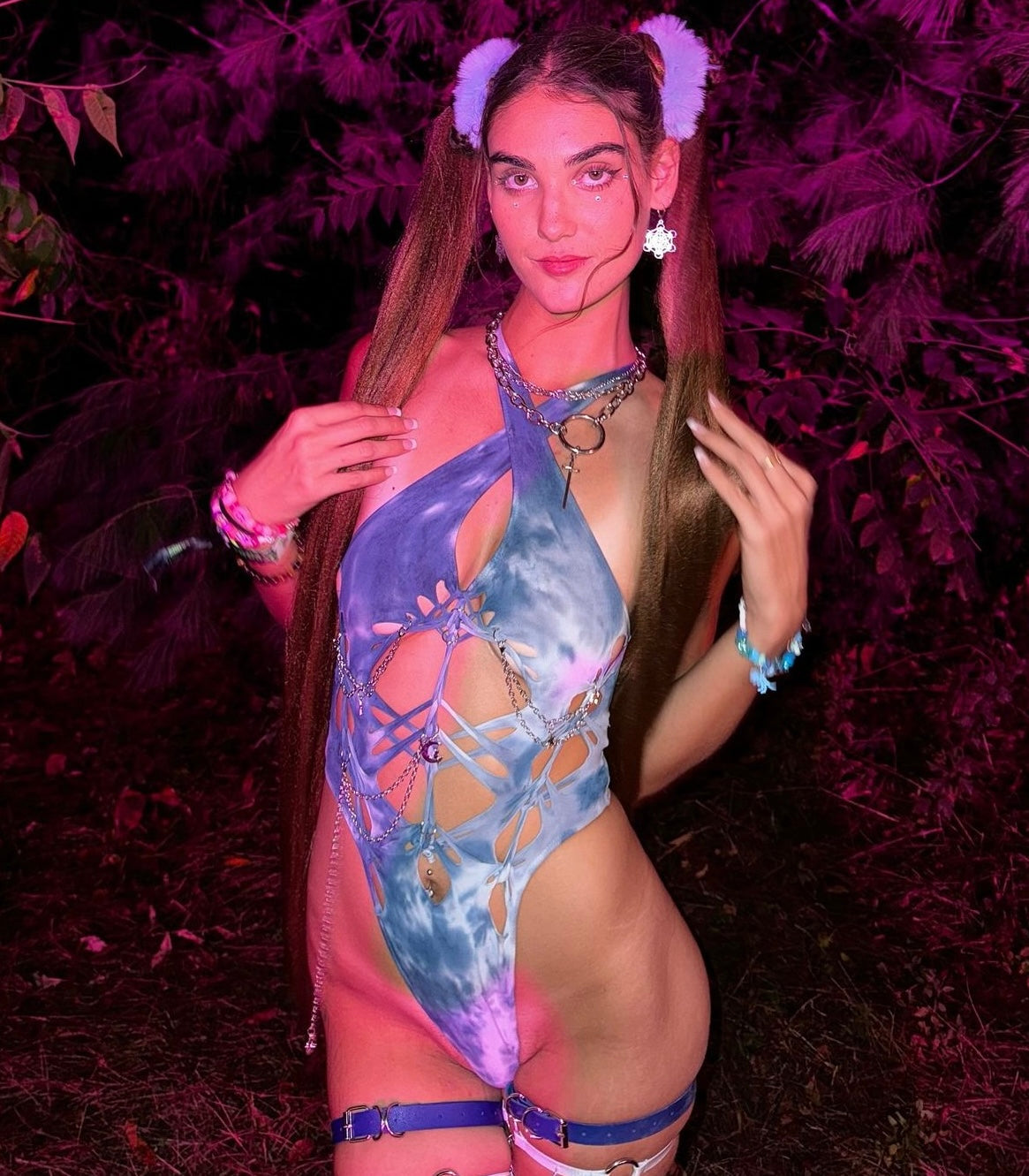 Poseidons Daughter Tie Dye Bodysuit (ᴍᴀᴅᴇ ᴛᴏ ᴏʀᴅᴇʀ)