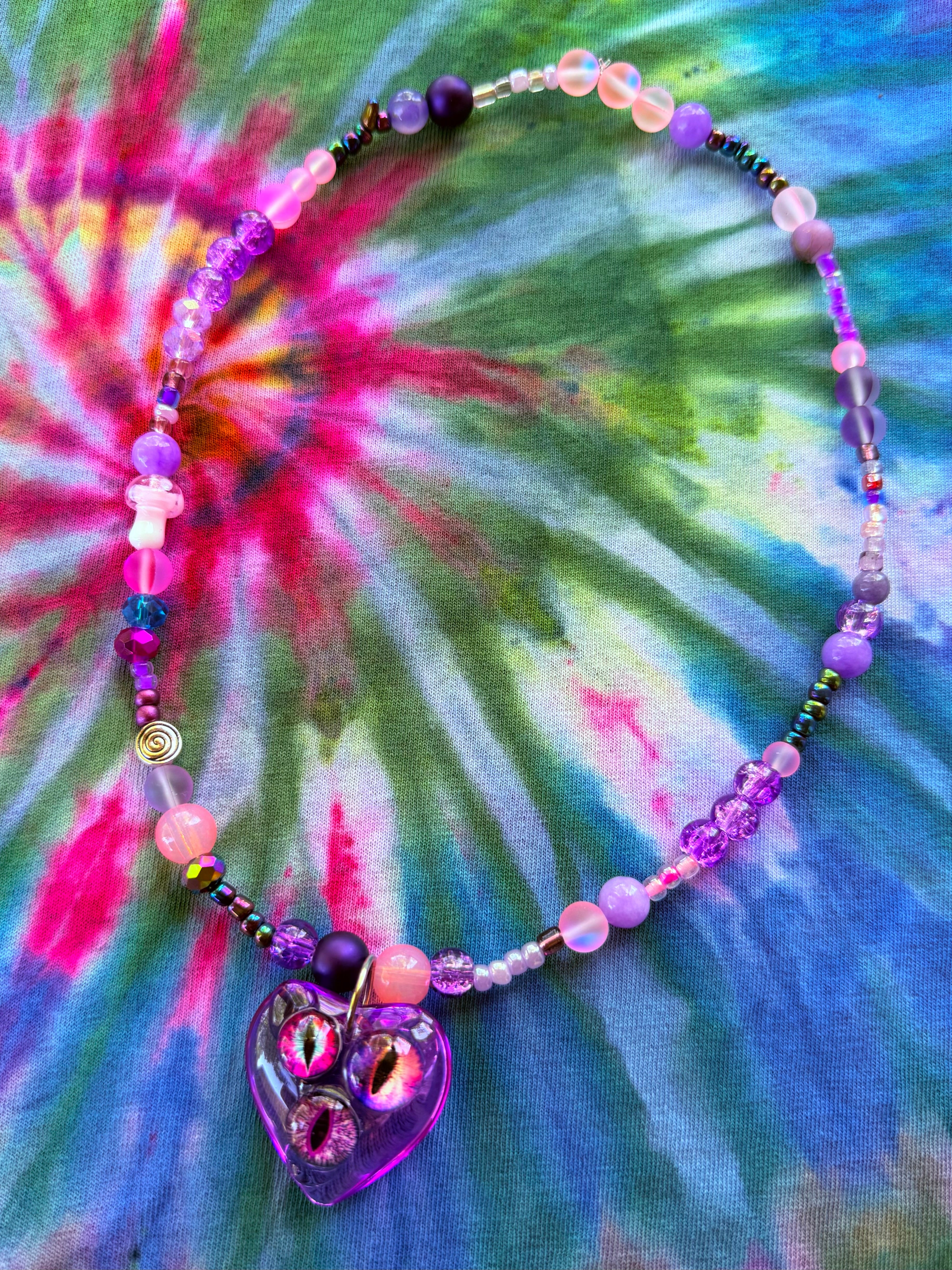 Sweet & Sour - Fairy Eye Heart Stretch Necklace