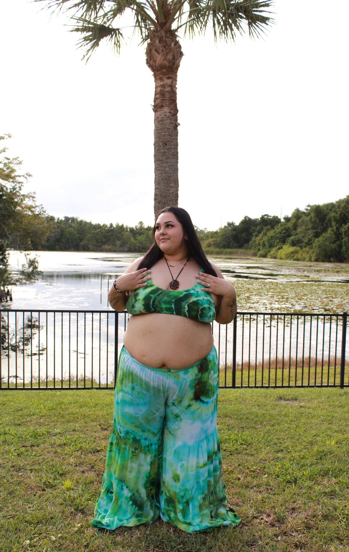 Jurassic Jade Palazzo Pants (ᴍᴀᴅᴇ ᴛᴏ ᴏʀᴅᴇʀ)
