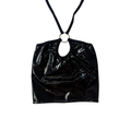 EOS SALE - black vinyl halter