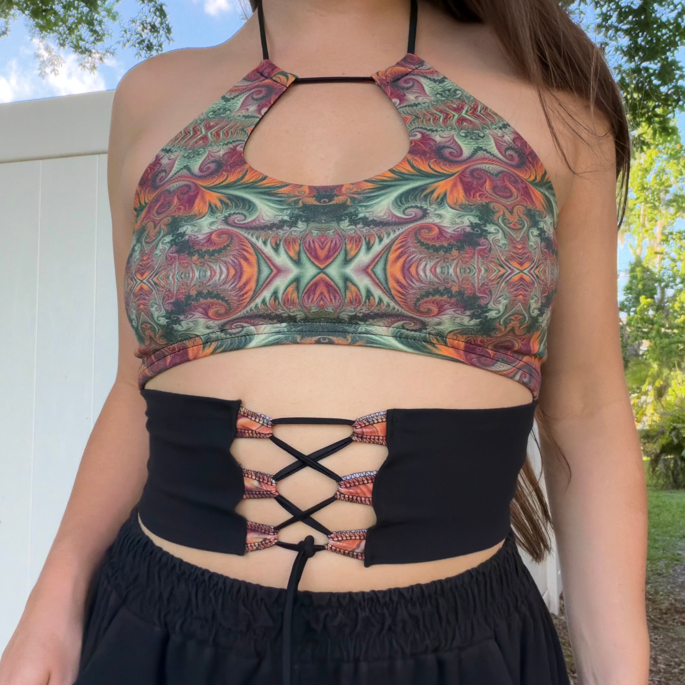 Keyhole Corset Top ᪥ M/L