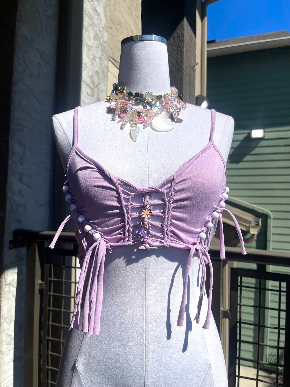 Moonlit Petals String Top (ᴍᴀᴅᴇ ᴛᴏ ᴏʀᴅᴇʀ)