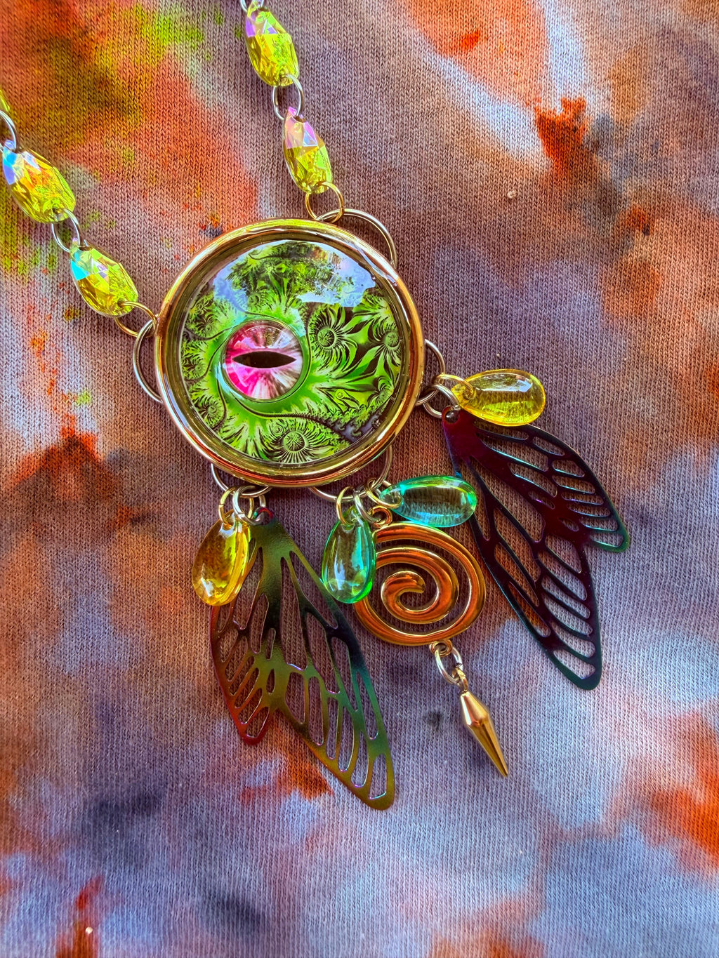Aura of the Trees - Fairy Eye Portal Necklace