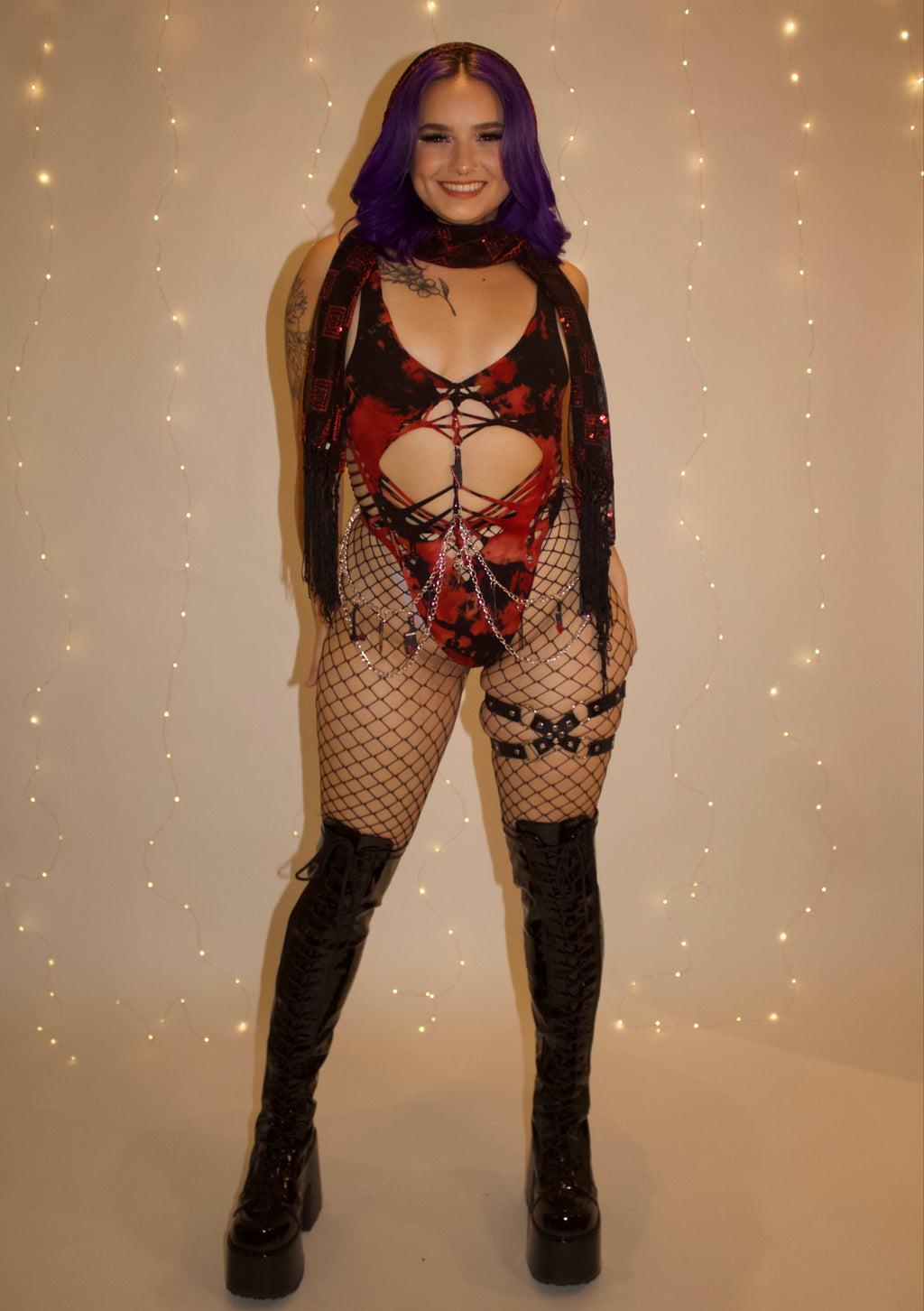 Man Eater Tie Dye Bodysuit (ᴍᴀᴅᴇ ᴛᴏ ᴏʀᴅᴇʀ)