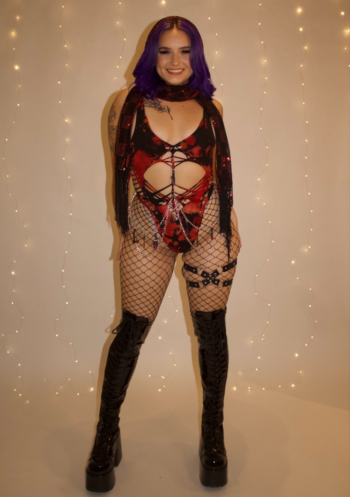 Man Eater Tie Dye Bodysuit (ᴍᴀᴅᴇ ᴛᴏ ᴏʀᴅᴇʀ)