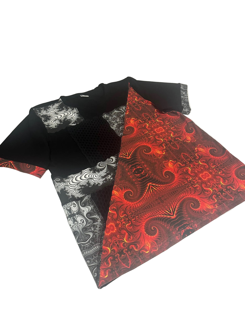 MTO Split Patchwork Tee