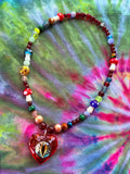 Wonderland - Dragon Eye Heart Stretch Necklace