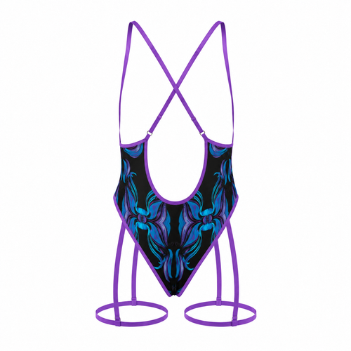 Akasha Vibe Women's Tie One-Piece Bodysuit-Swimsuit