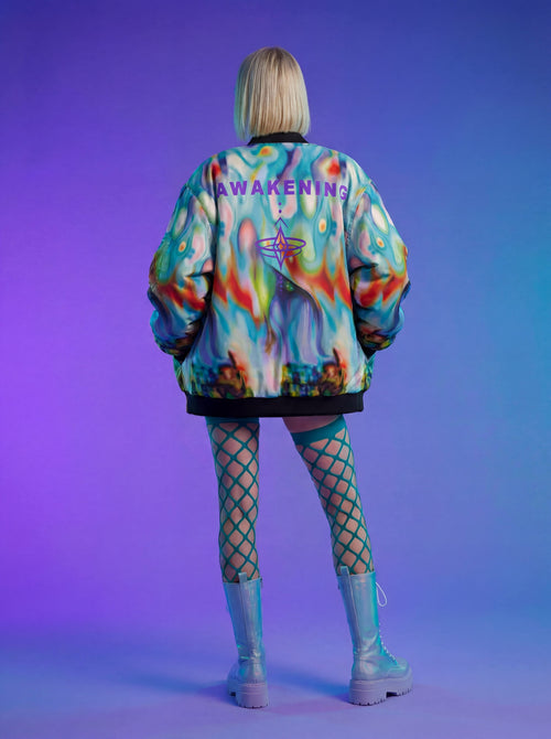 Awakening Bomber Jacket With Sleeve Pocket