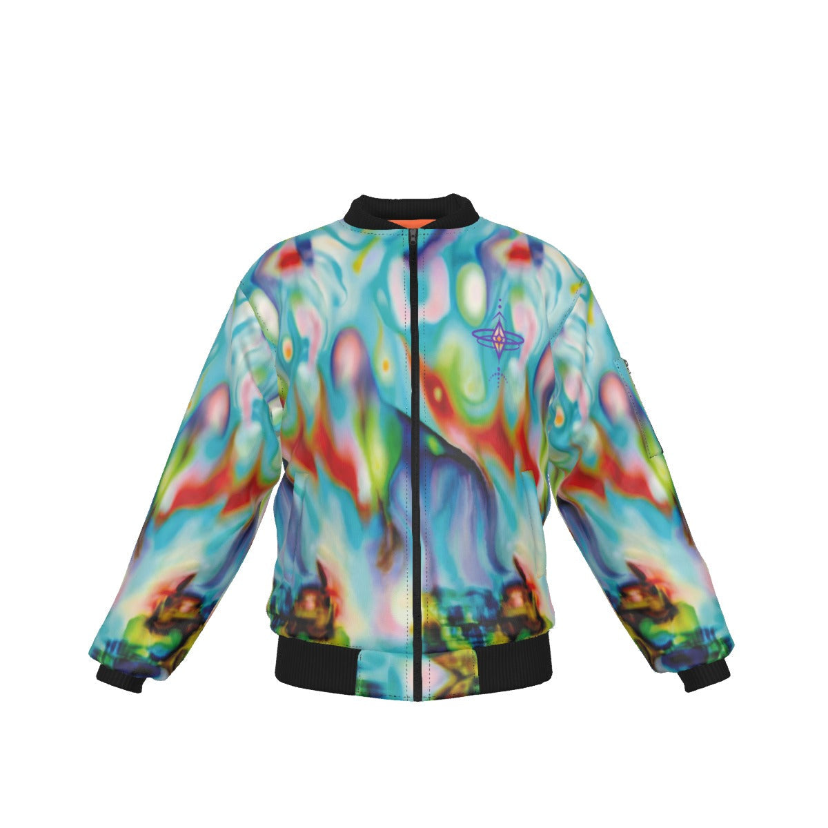 Awakening Bomber Jacket With Sleeve Pocket