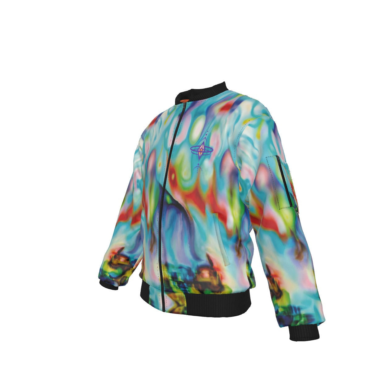 Awakening Bomber Jacket With Sleeve Pocket