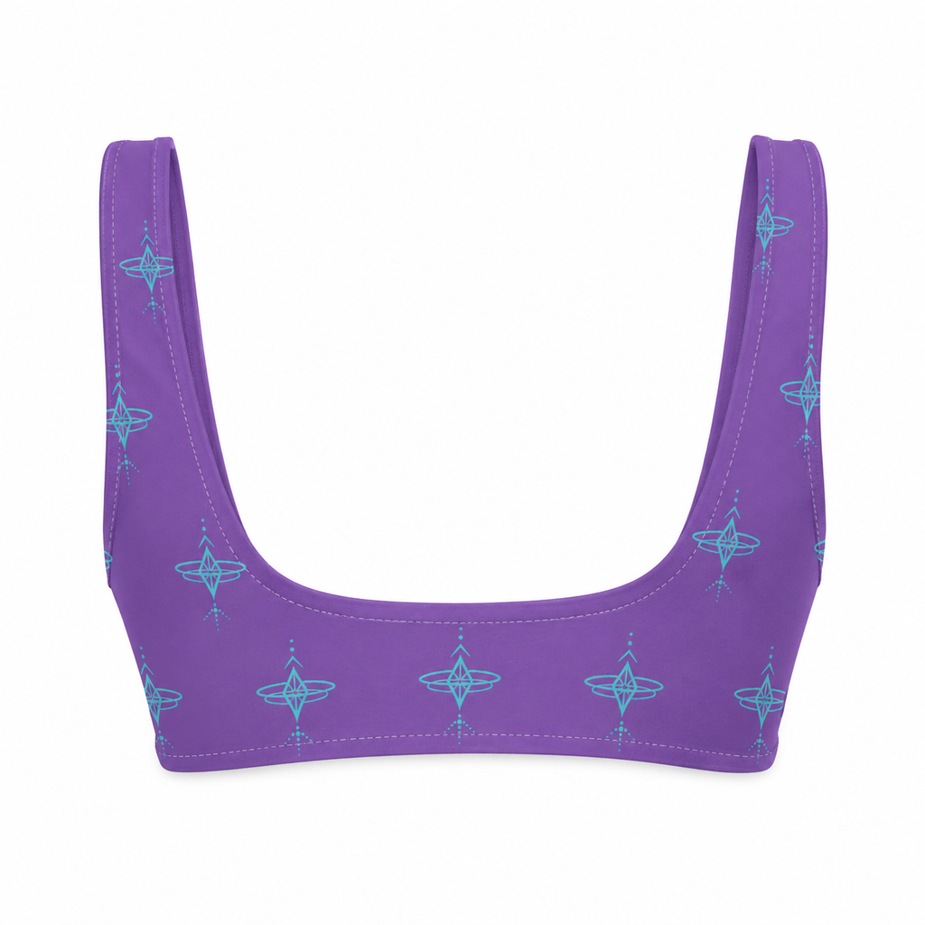 Awakening Purple Ring Front Bralette Top
