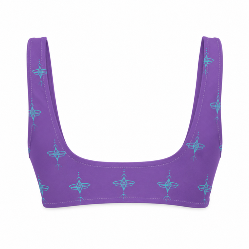 Awakening Purple Ring Front Bralette Top