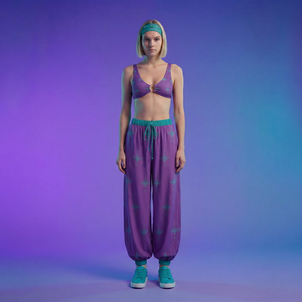 Awakening Purple Ring Front Bralette Top