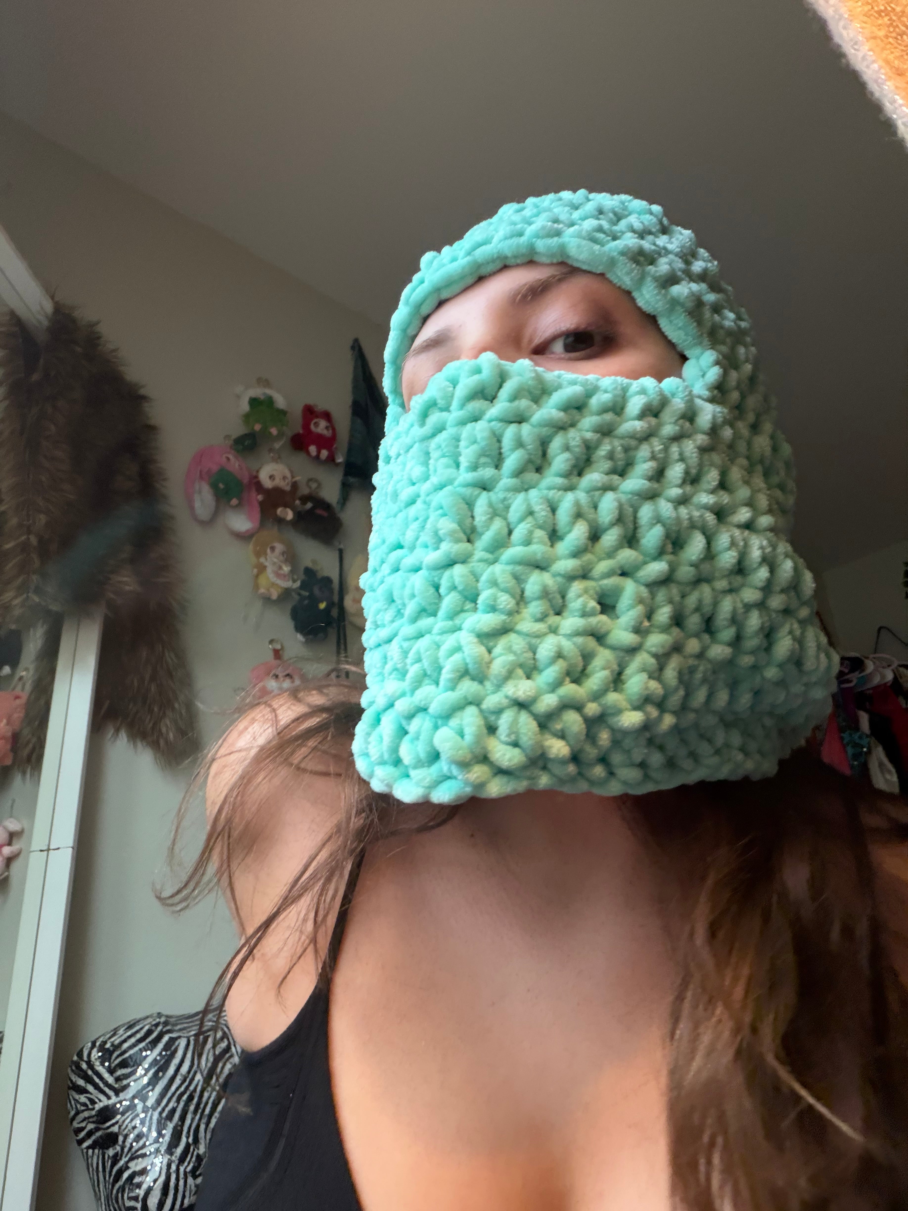 seafoam bubble balaclava