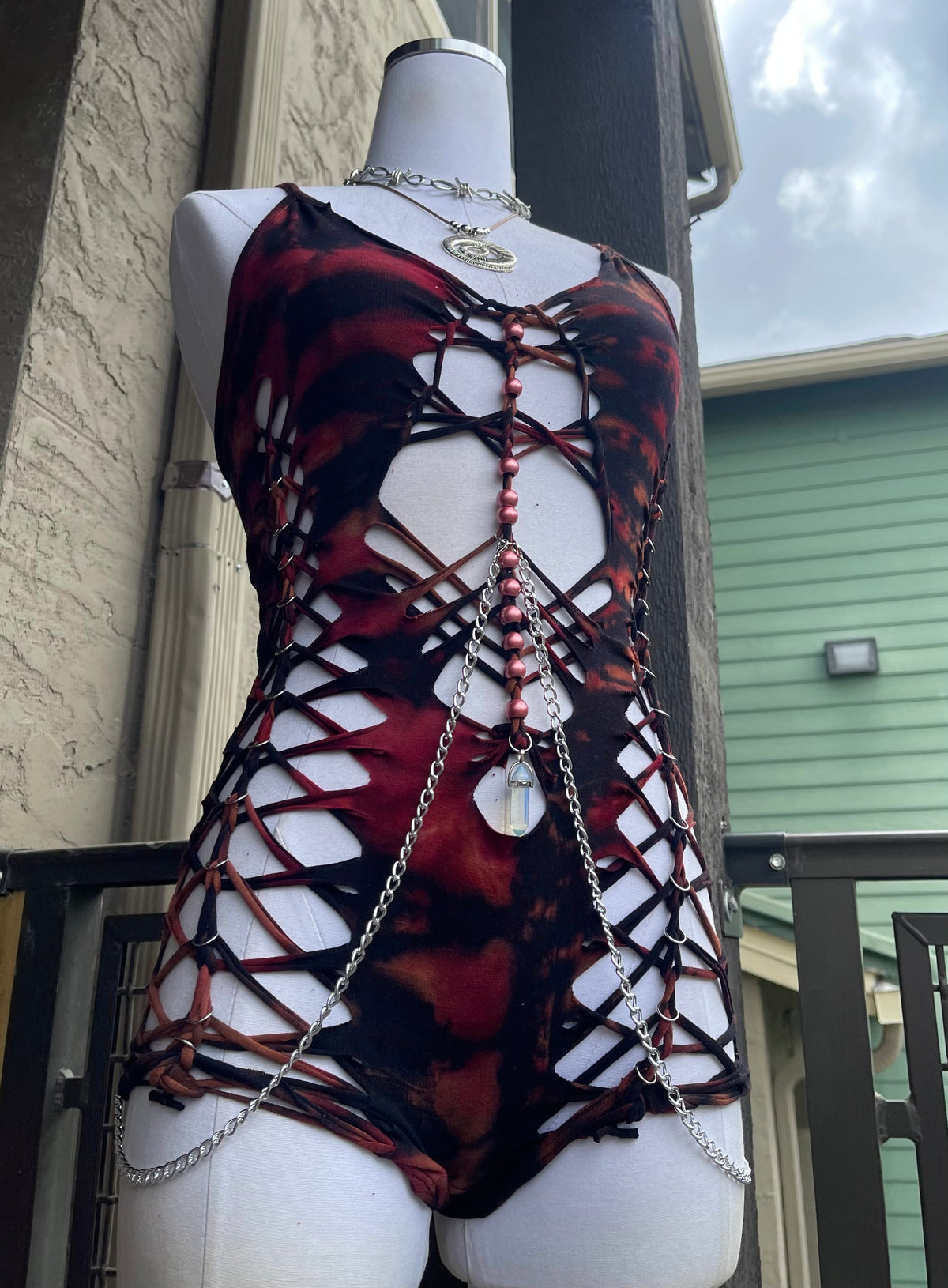 Midnight Ember Romper (ᴍᴀᴅᴇ ᴛᴏ ᴏʀᴅᴇʀ)