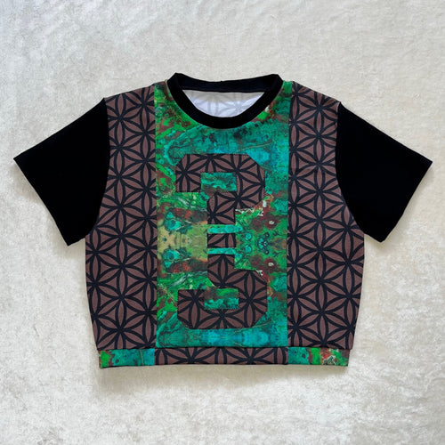 ?¿ Appliqué Cropped Tee S/M
