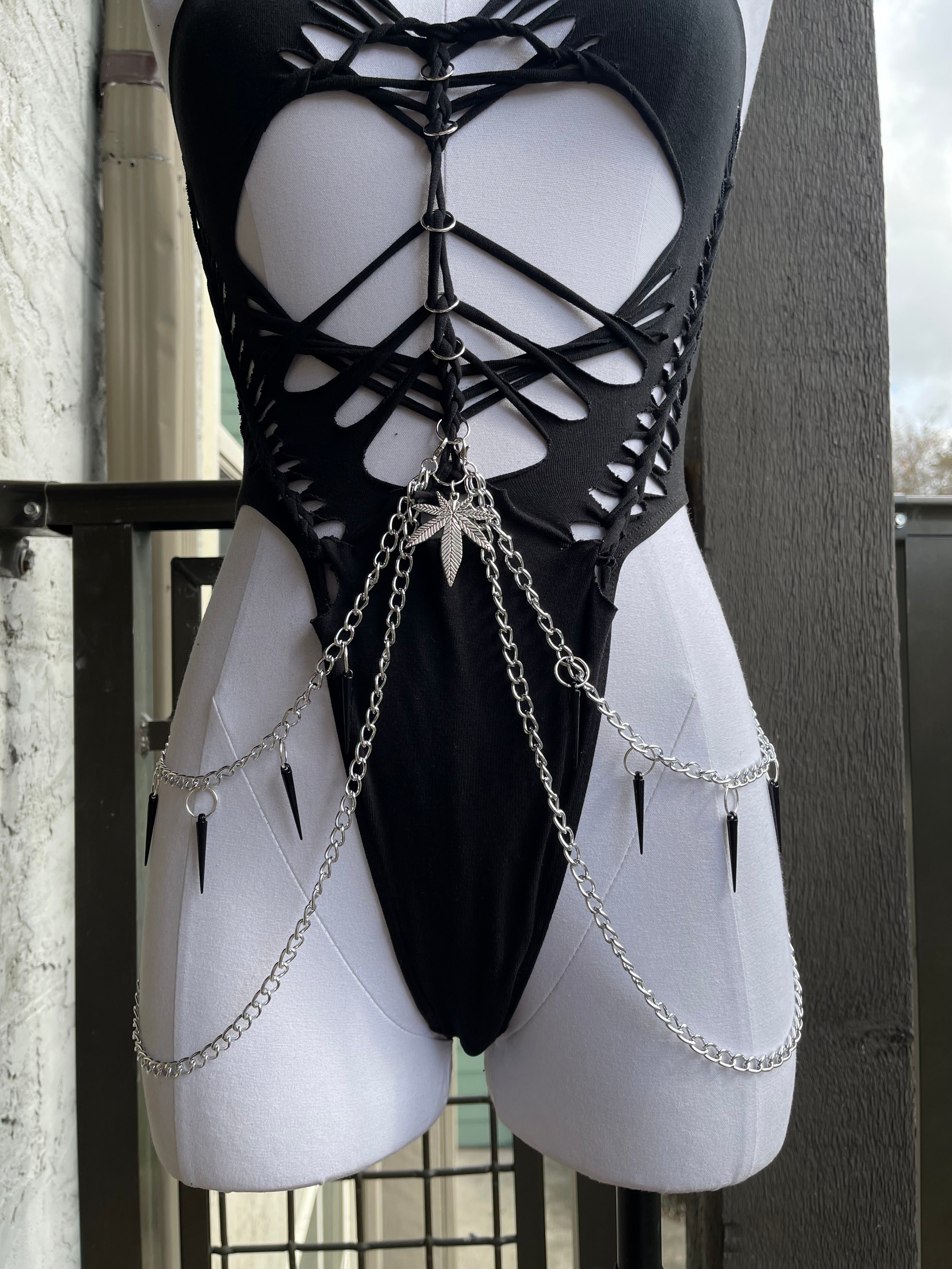 Midnight Ganja Bodysuit (ᴍᴀᴅᴇ ᴛᴏ ᴏʀᴅᴇʀ)