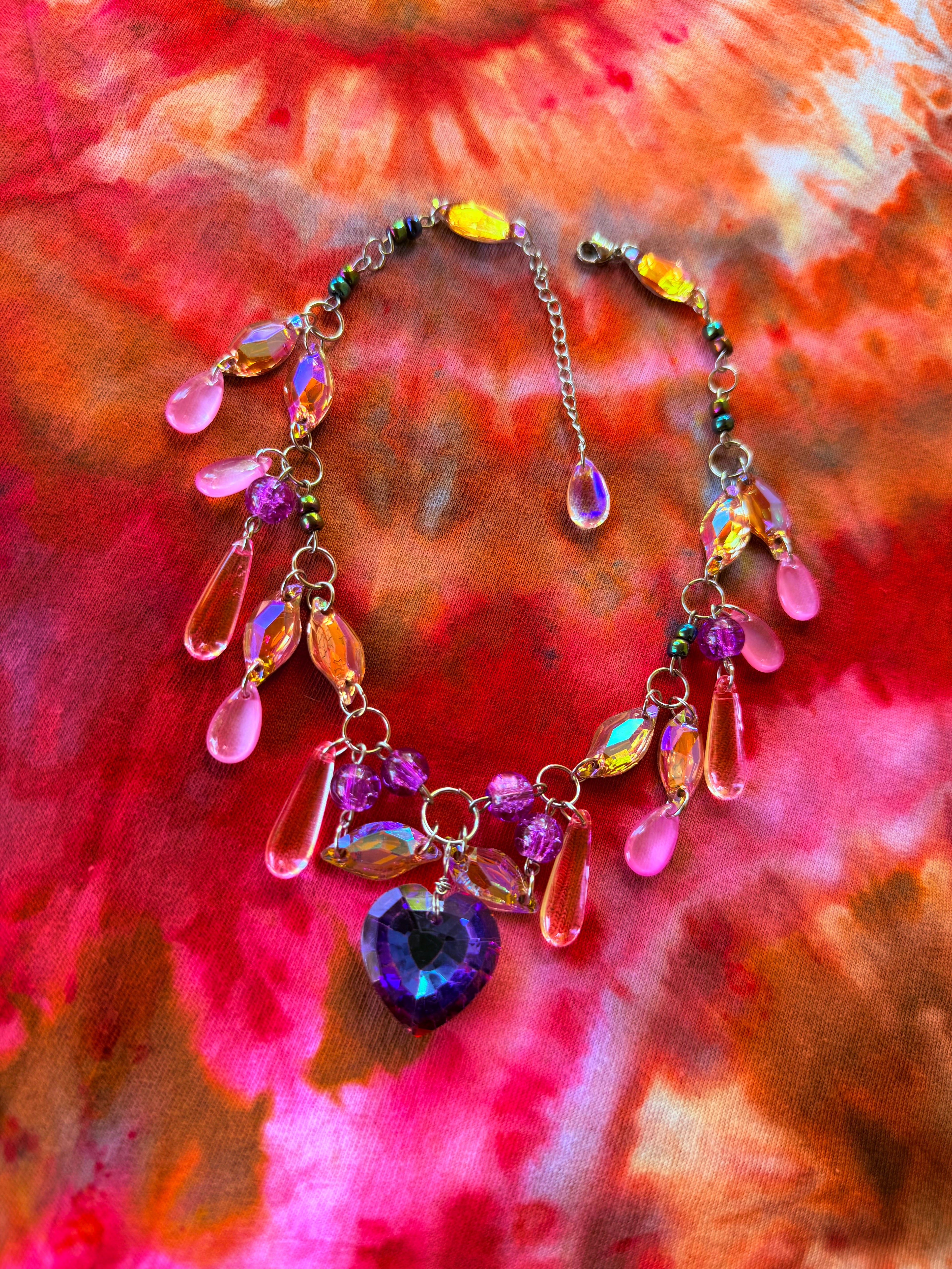 Acid Rain - Resin Crystal Charm Choker