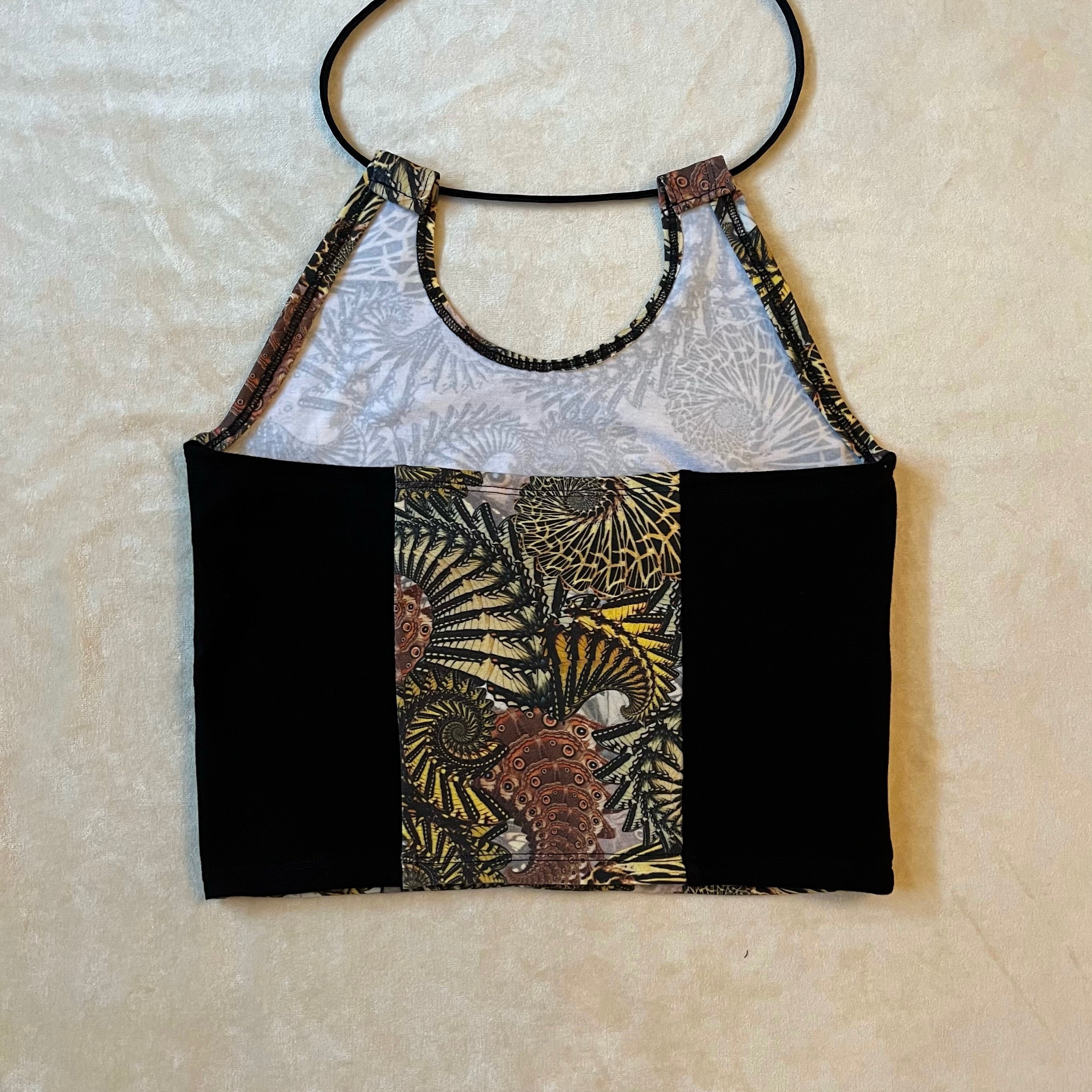 Keyhole Cutout Top Butterfly Fractal S/M