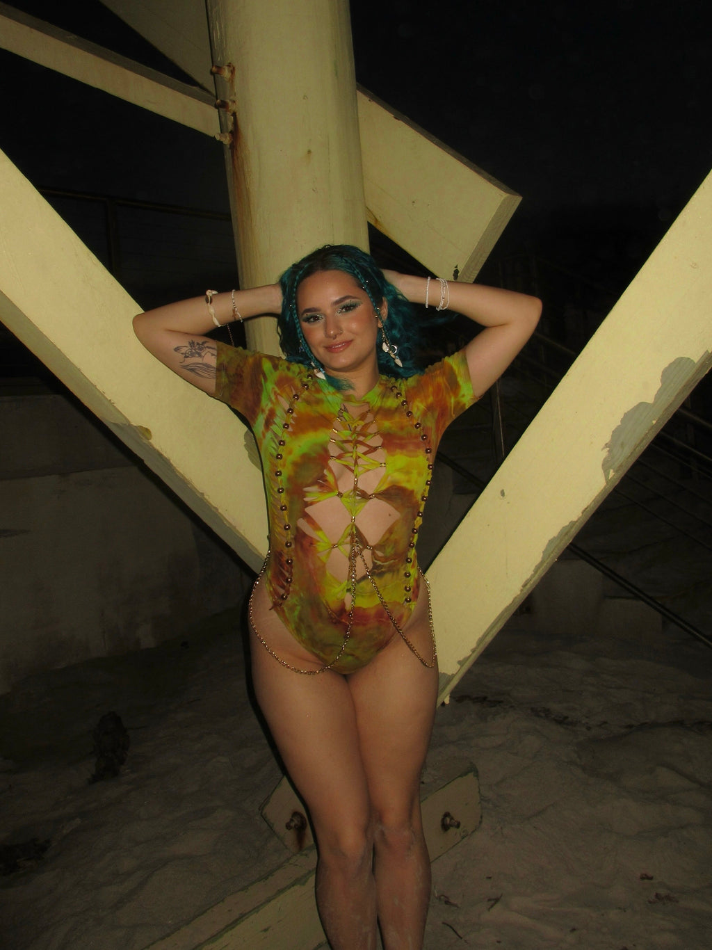Water Temptress Tie Dye Bodysuit (ᴍᴀᴅᴇ ᴛᴏ ᴏʀᴅᴇʀ)