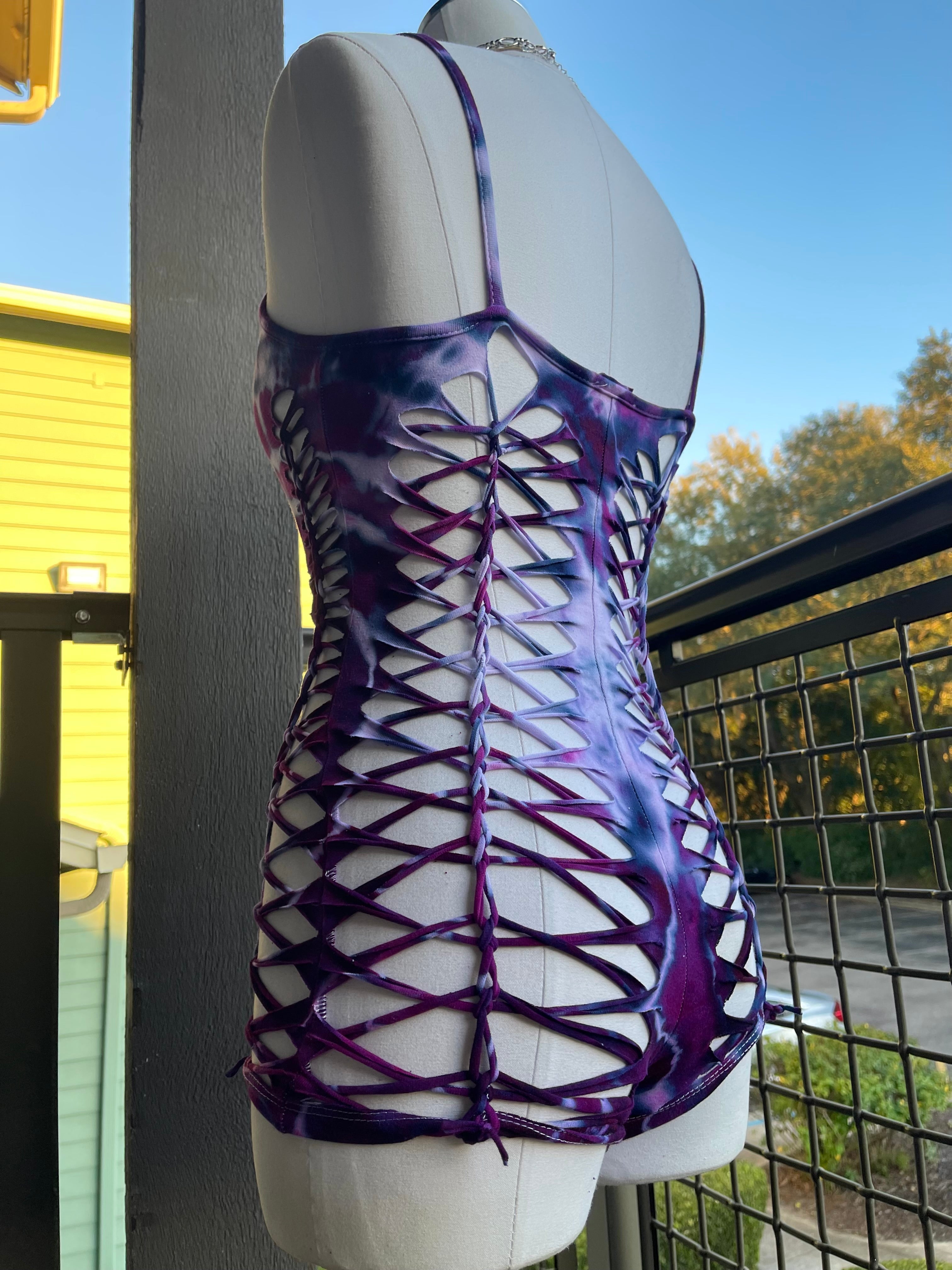 Anisa Geode Tie Dye Romper (ᴍᴀᴅᴇ ᴛᴏ ᴏʀᴅᴇʀ)