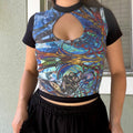 Keyhole Cropped Tee M/L