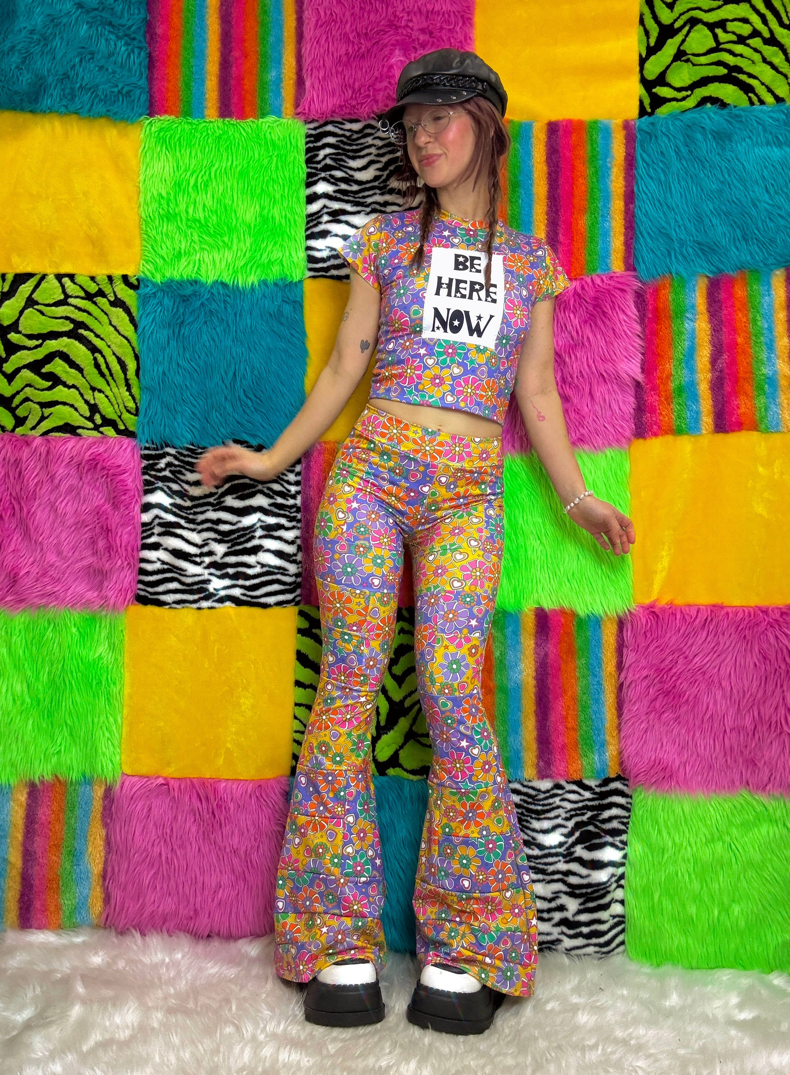 1:11 X Gingersnap - OKEE Patchwork Flare Pants (MTO)