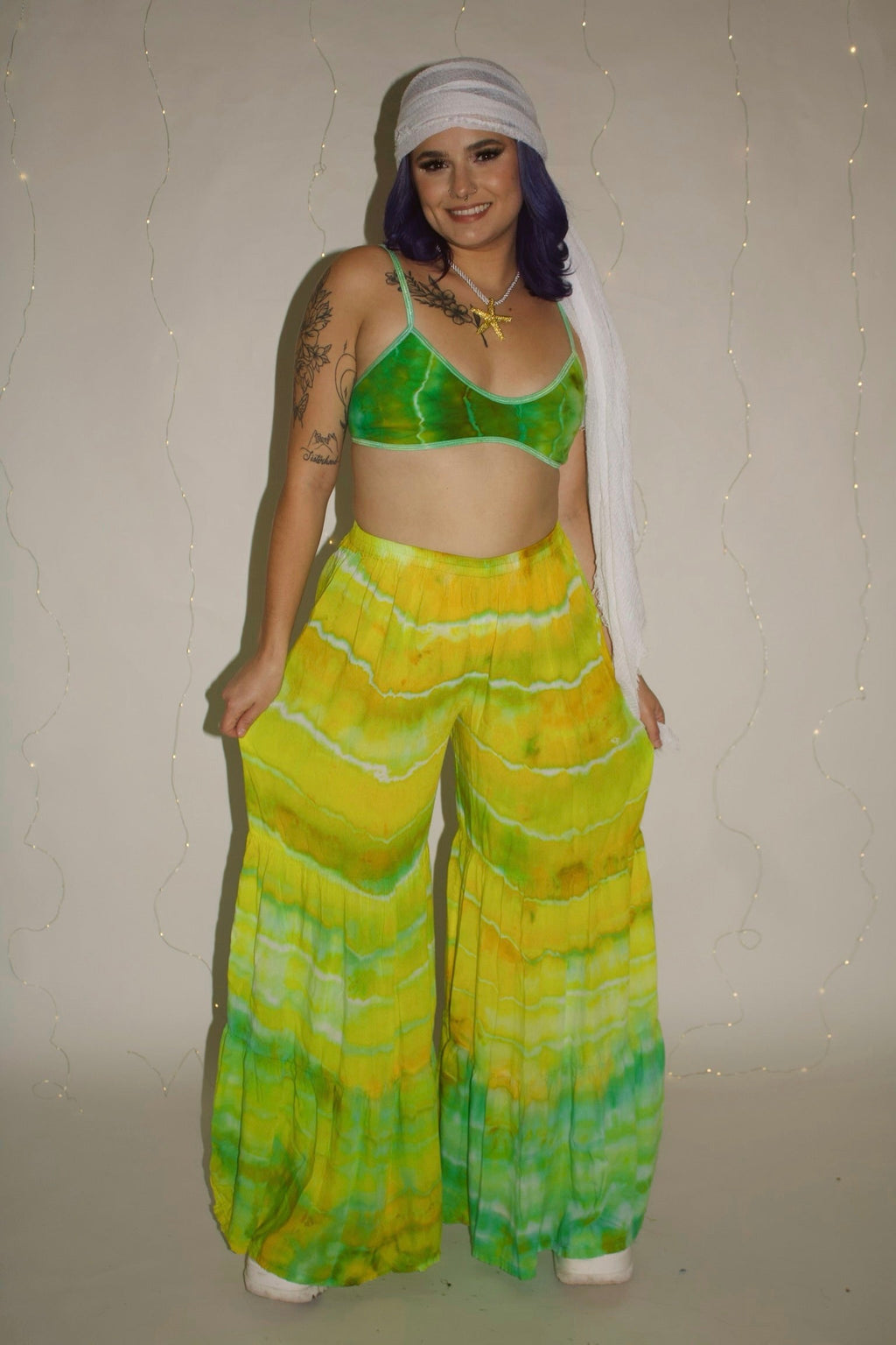 Lime Tide Palazzo Pants (ᴍᴀᴅᴇ ᴛᴏ ᴏʀᴅᴇʀ)