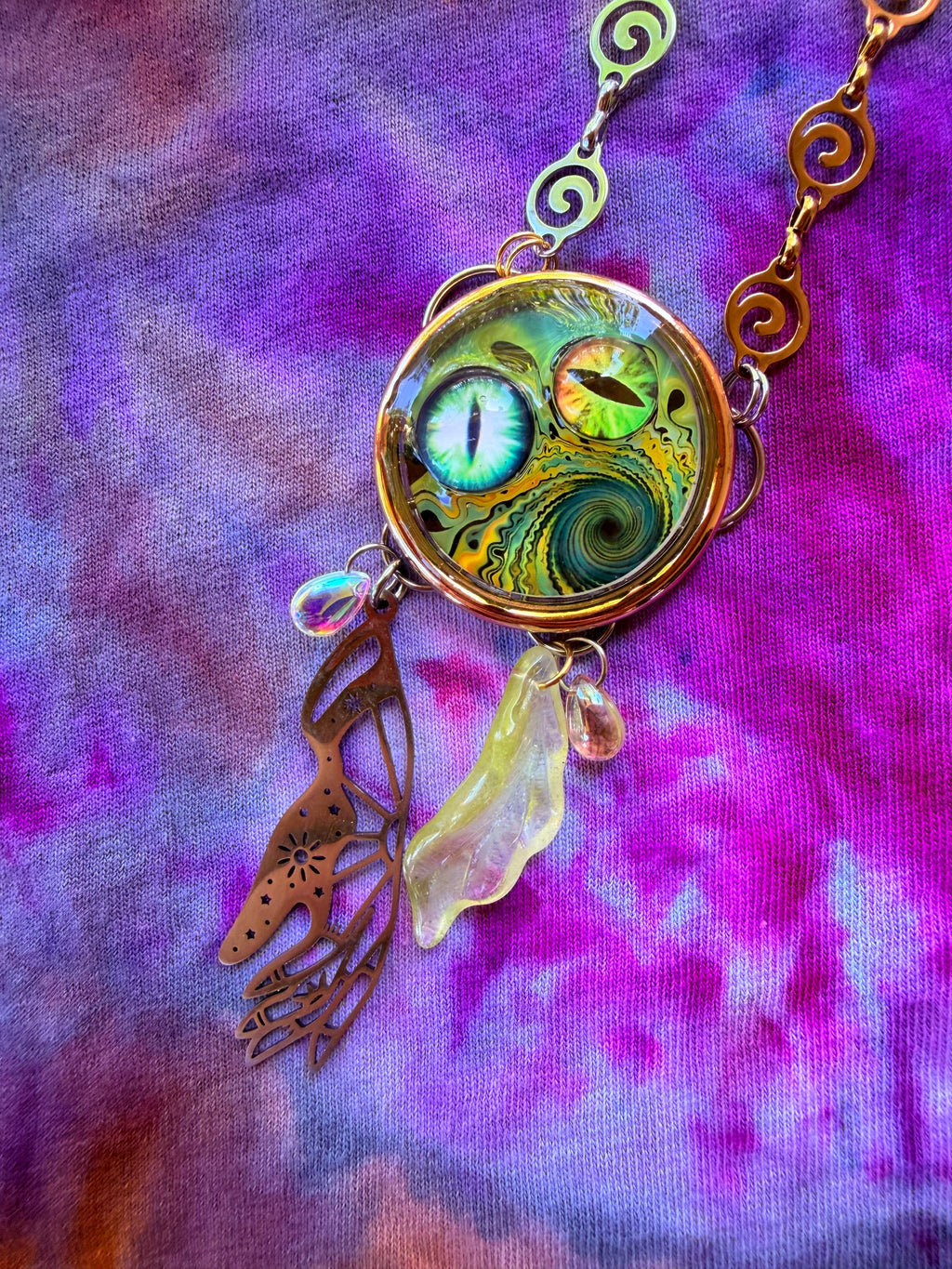 Keeper of the Trees - Fairy Eye Portal Necklace