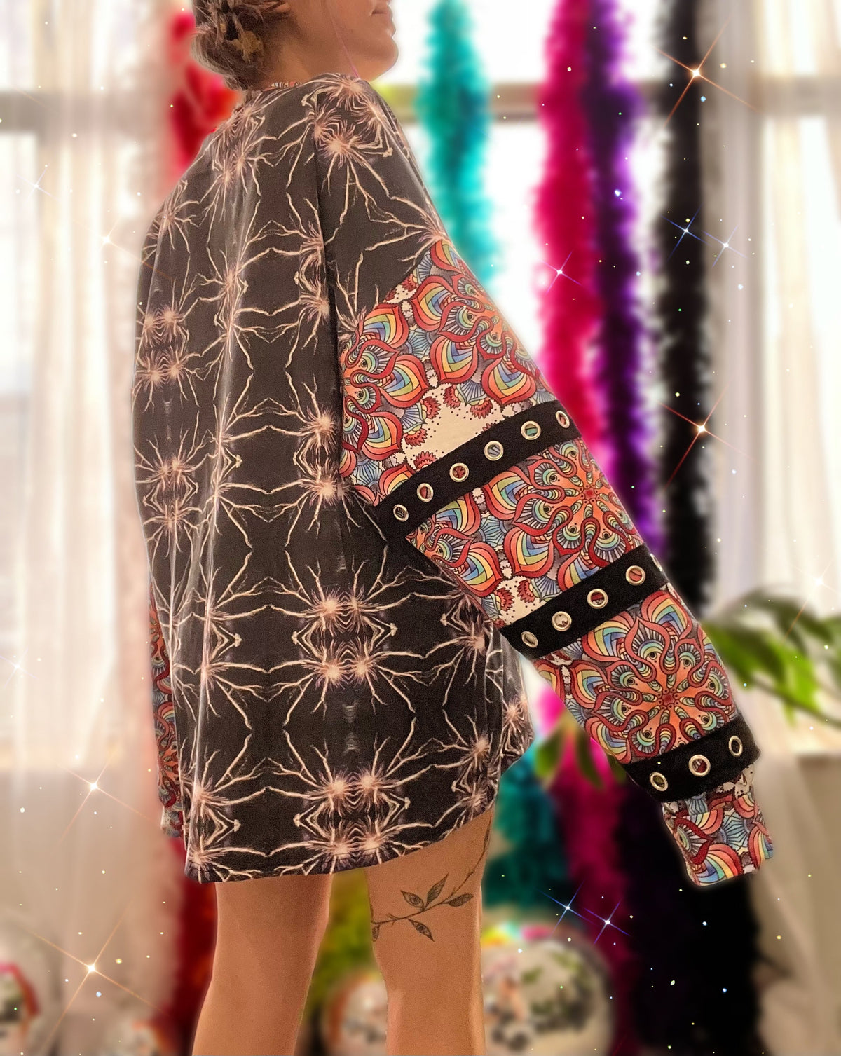eyelet long sleeve