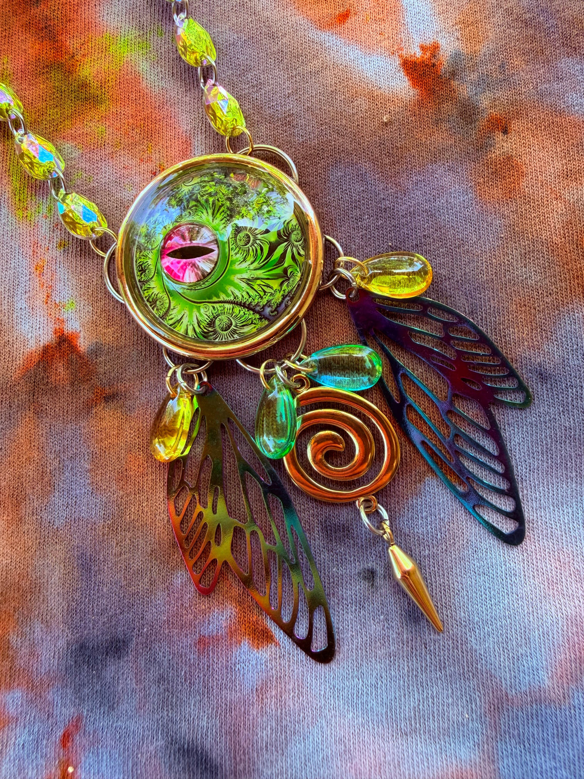 Aura of the Trees - Fairy Eye Portal Necklace