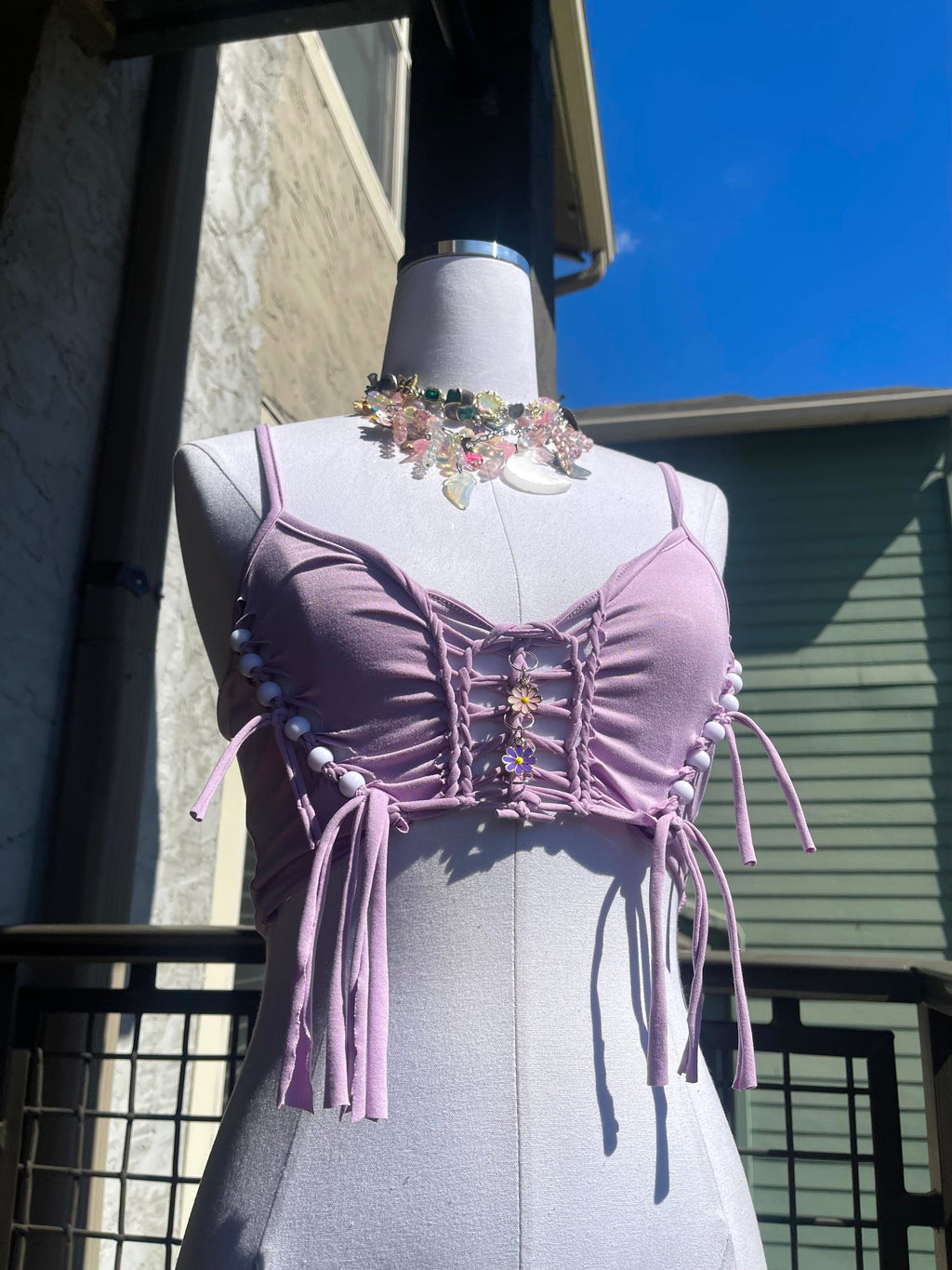 Moonlit Petals String Top (ᴍᴀᴅᴇ ᴛᴏ ᴏʀᴅᴇʀ)