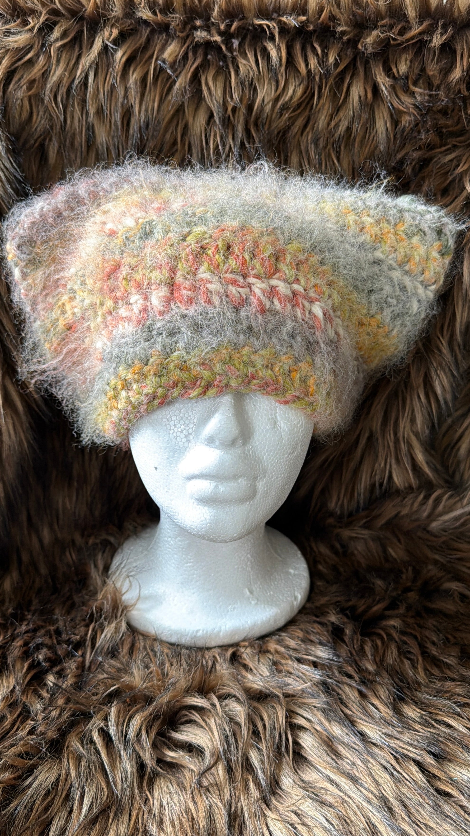 kitty cat crochet hat