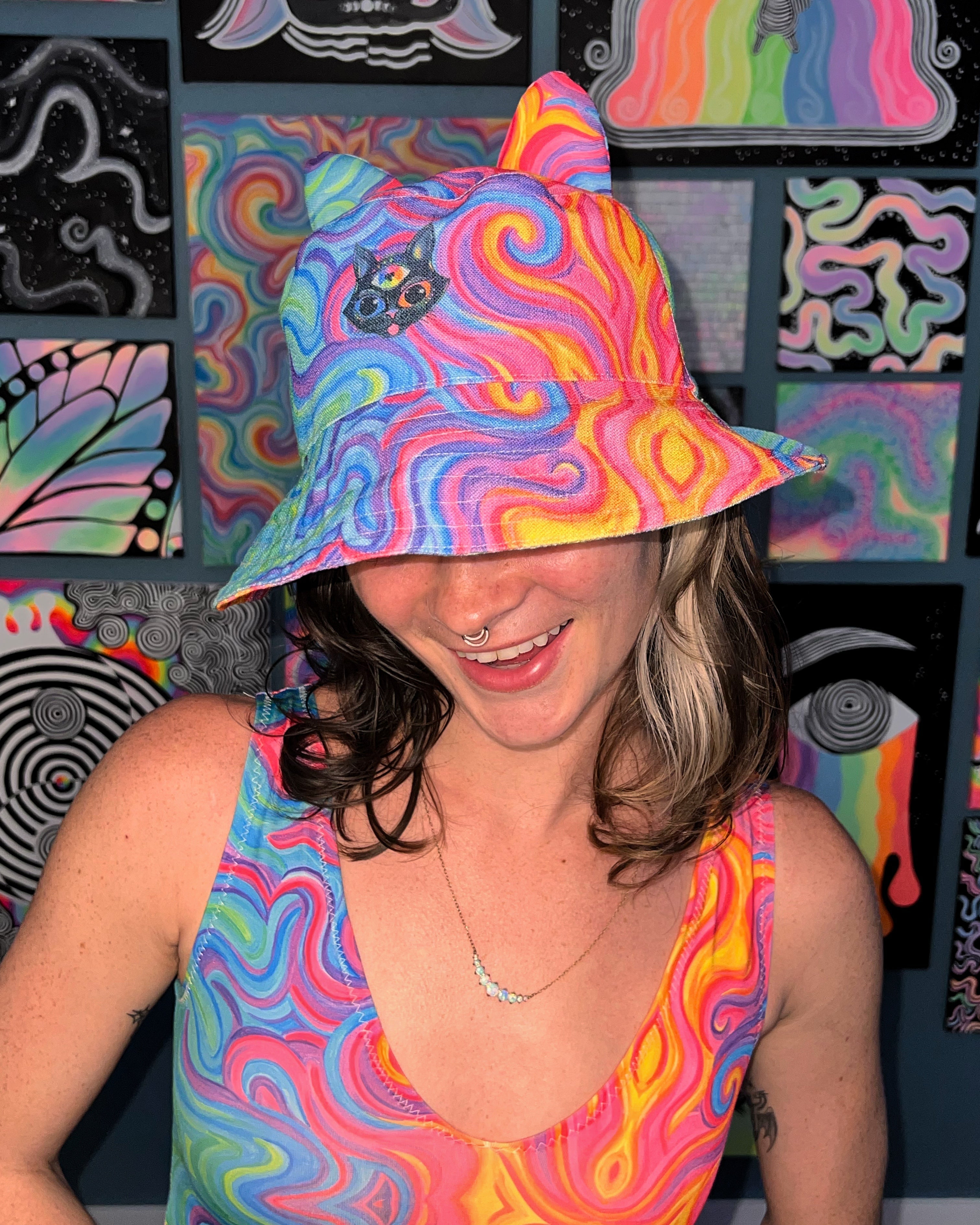 Custom Order: Cat Ears Bucket Hat