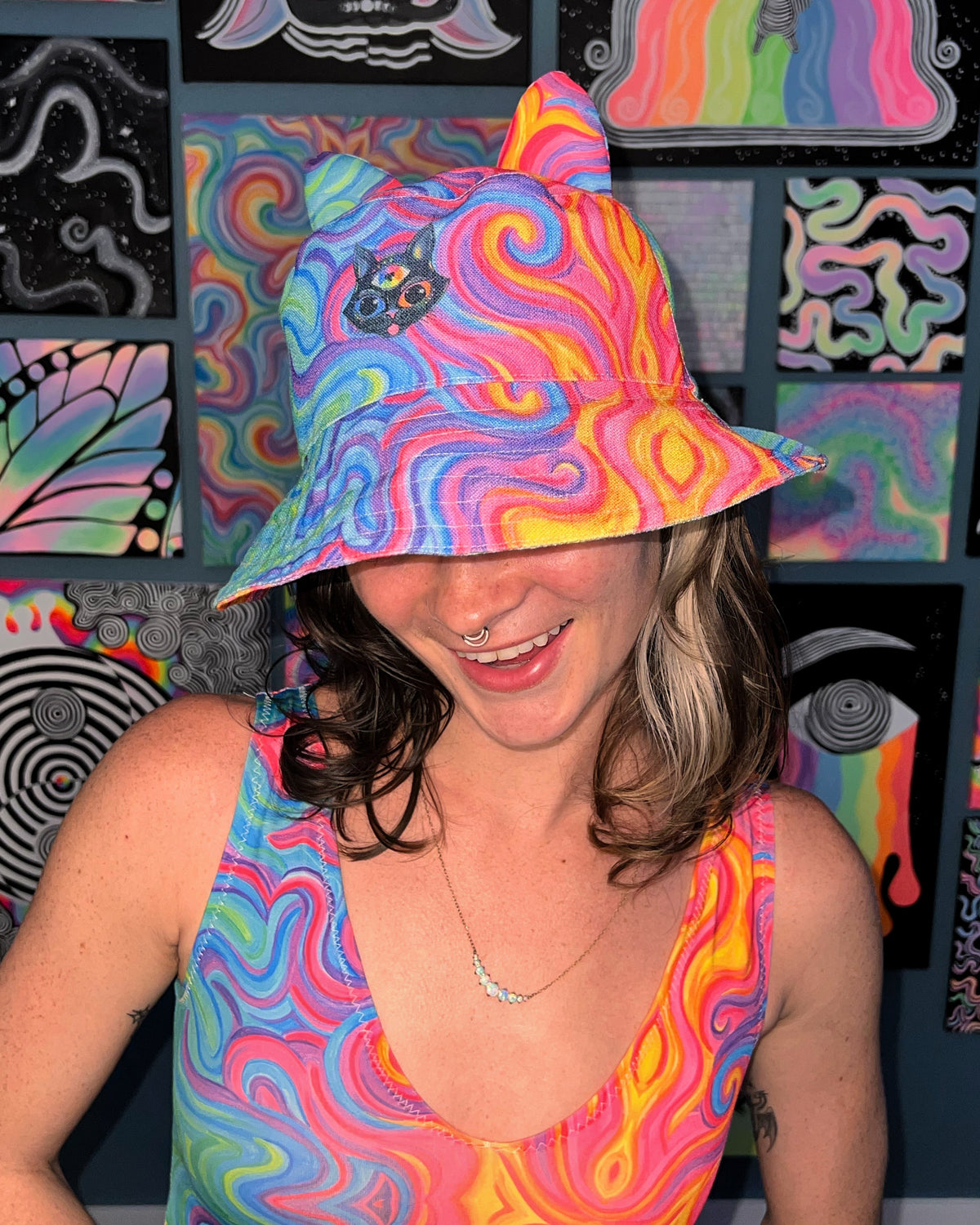 CUSTOMIZE: Cat Ears Bucket Hat