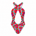 Tiger Balm Paw Pattern  Women's Sexy Hollowed-Out One-Piece Bodysuit-Swimsuit