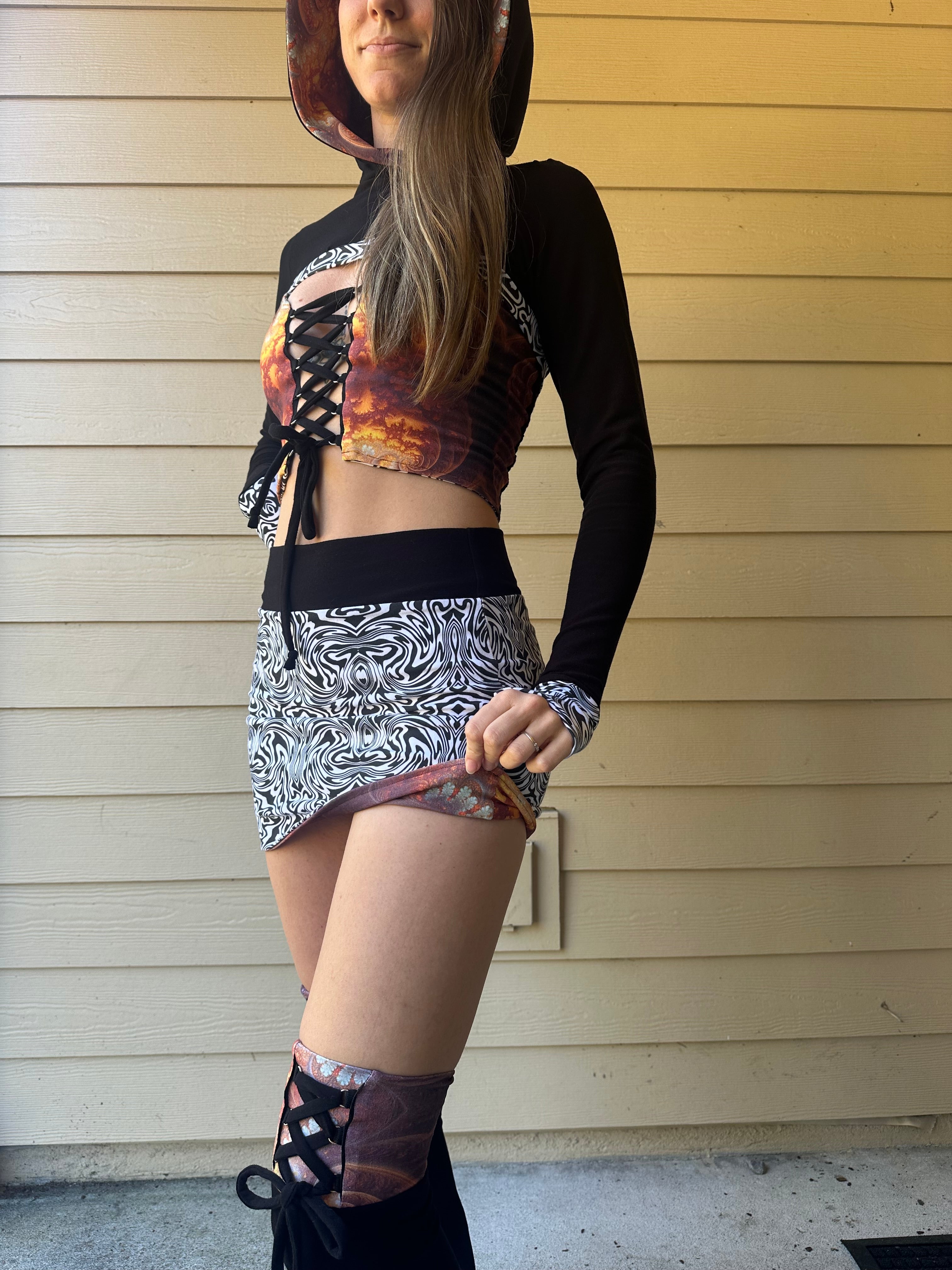 MTO 2in1 Reversible Mini Skirt