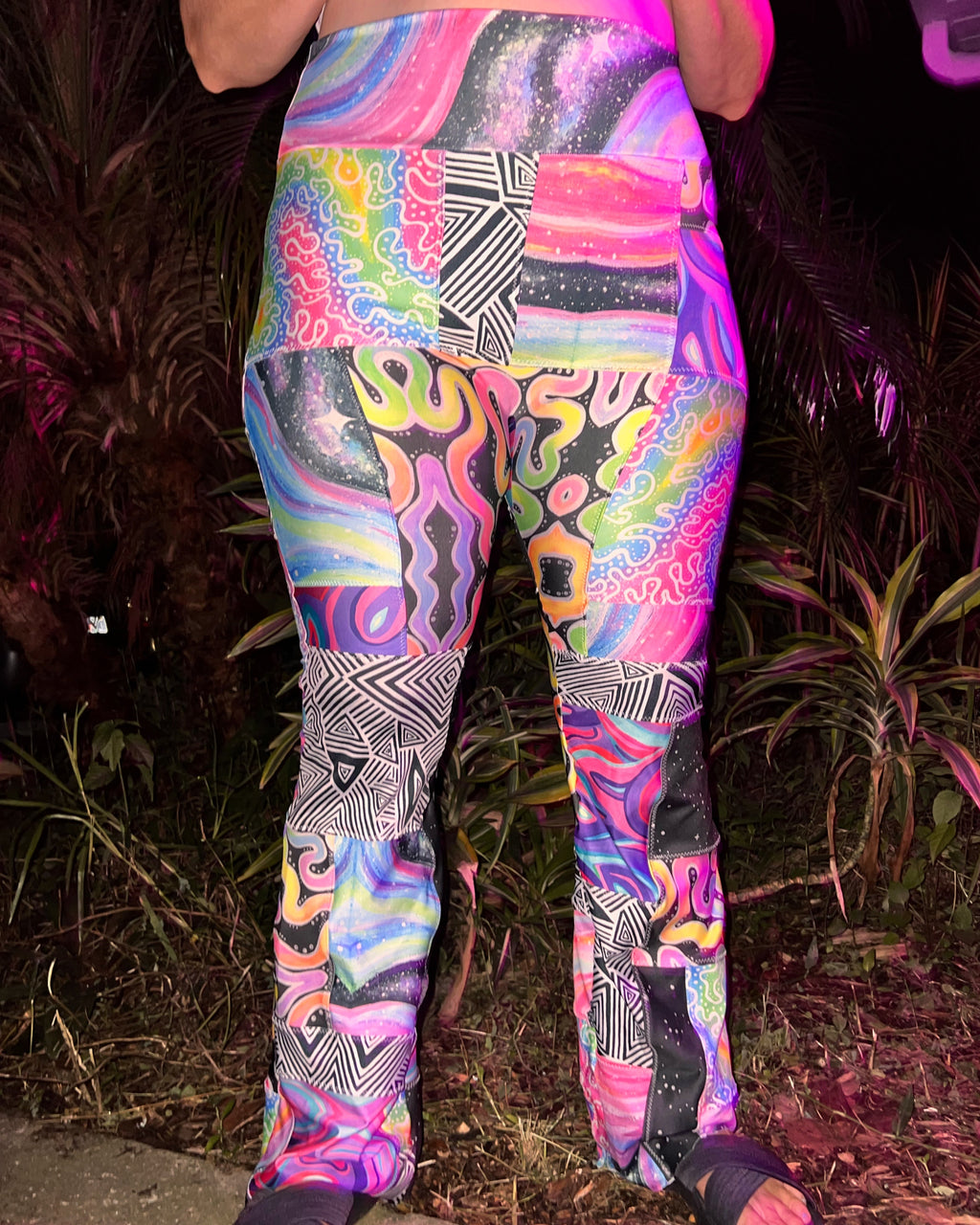 (READY TO SHIP) Patchwork Yoga Pants- Sizes: S, M, L