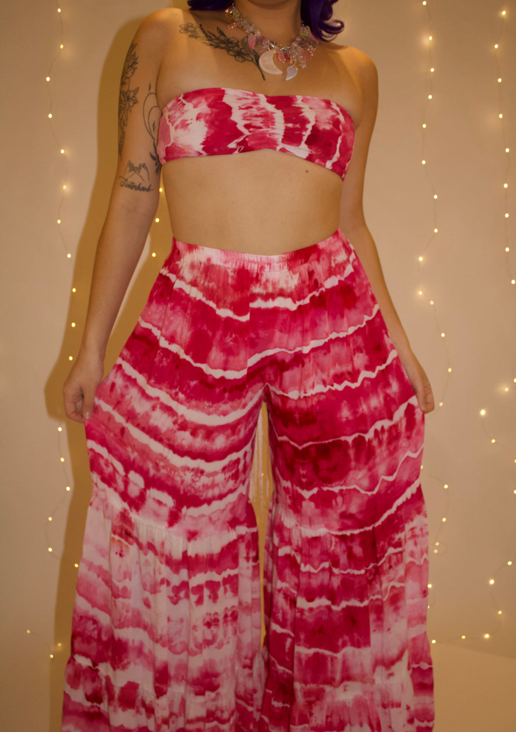 Coral Nymph Palazzo Top (ᴍᴀᴅᴇ ᴛᴏ ᴏʀᴅᴇʀ)