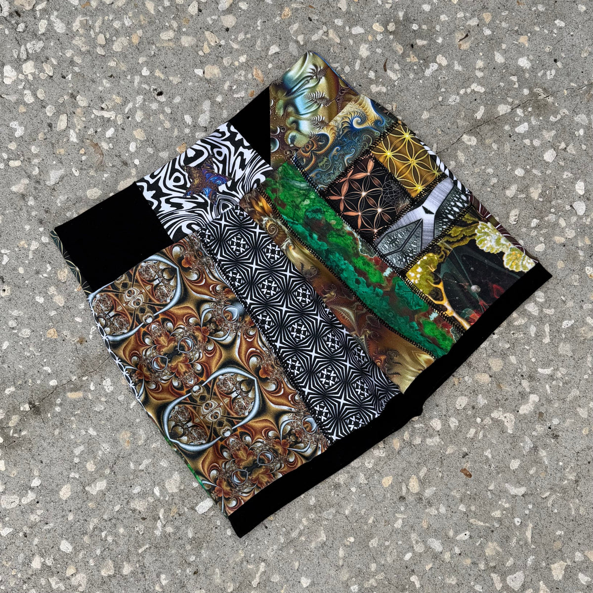 Xtra Patchwork Ring Shorts S/M