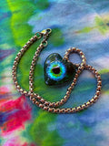 Sea Fae - Fairy Eye Heart Pendant + 15 inch chain