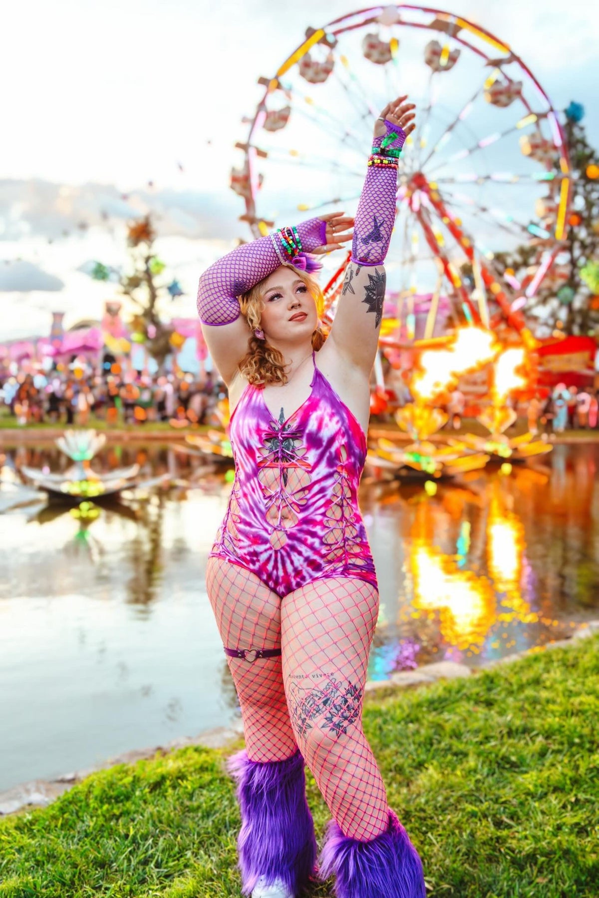 Cleo Tie Dye Romper (ᴍᴀᴅᴇ ᴛᴏ ᴏʀᴅᴇʀ)