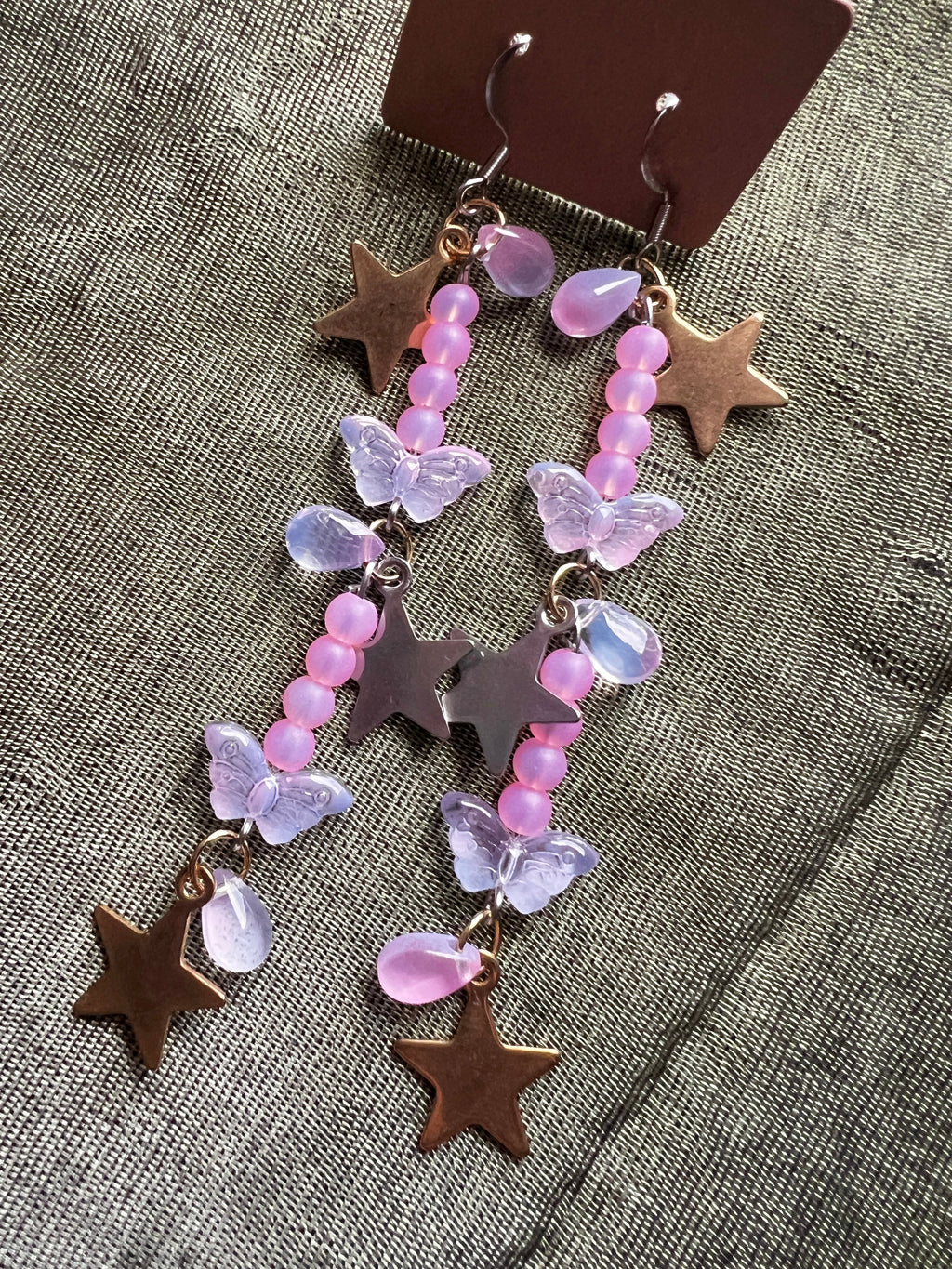 Moonrise Melody - Large Wishing Star Earrings
