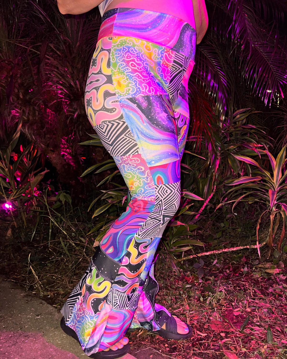 (READY TO SHIP) Patchwork Yoga Pants- Sizes: S, M, L