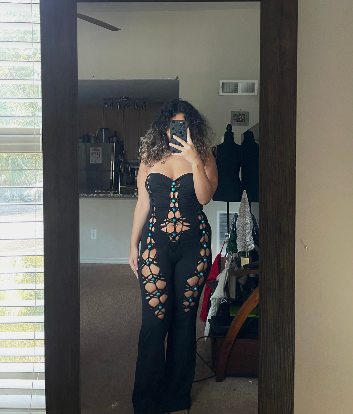 Ocean Flare Leg Catsuit (ᴍᴀᴅᴇ ᴛᴏ ᴏʀᴅᴇʀ)